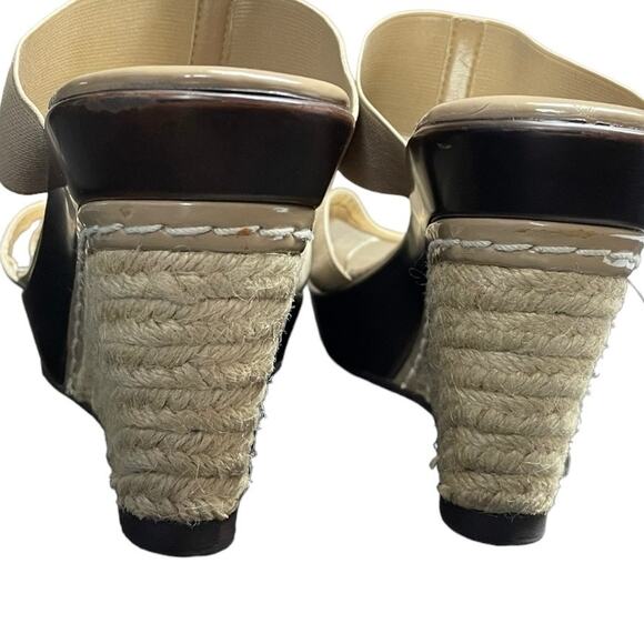 Charles by Charles David Treasury Wedge Sandals Tan Size 10 - Picture 4 of 9